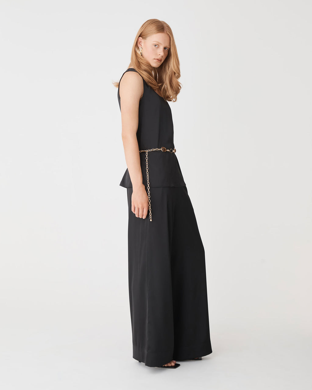 Sadin Pull On Pants in black — side view