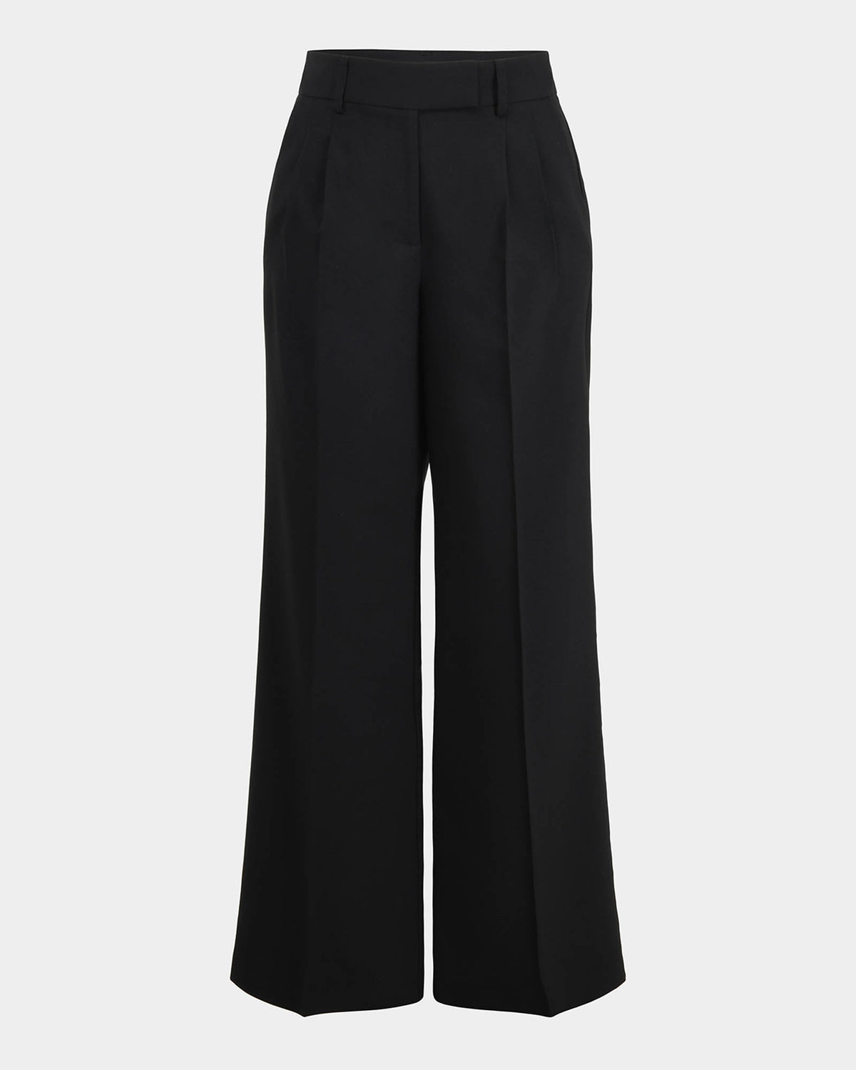 Amera Wide Leg Tailored Pants in black — product-only view