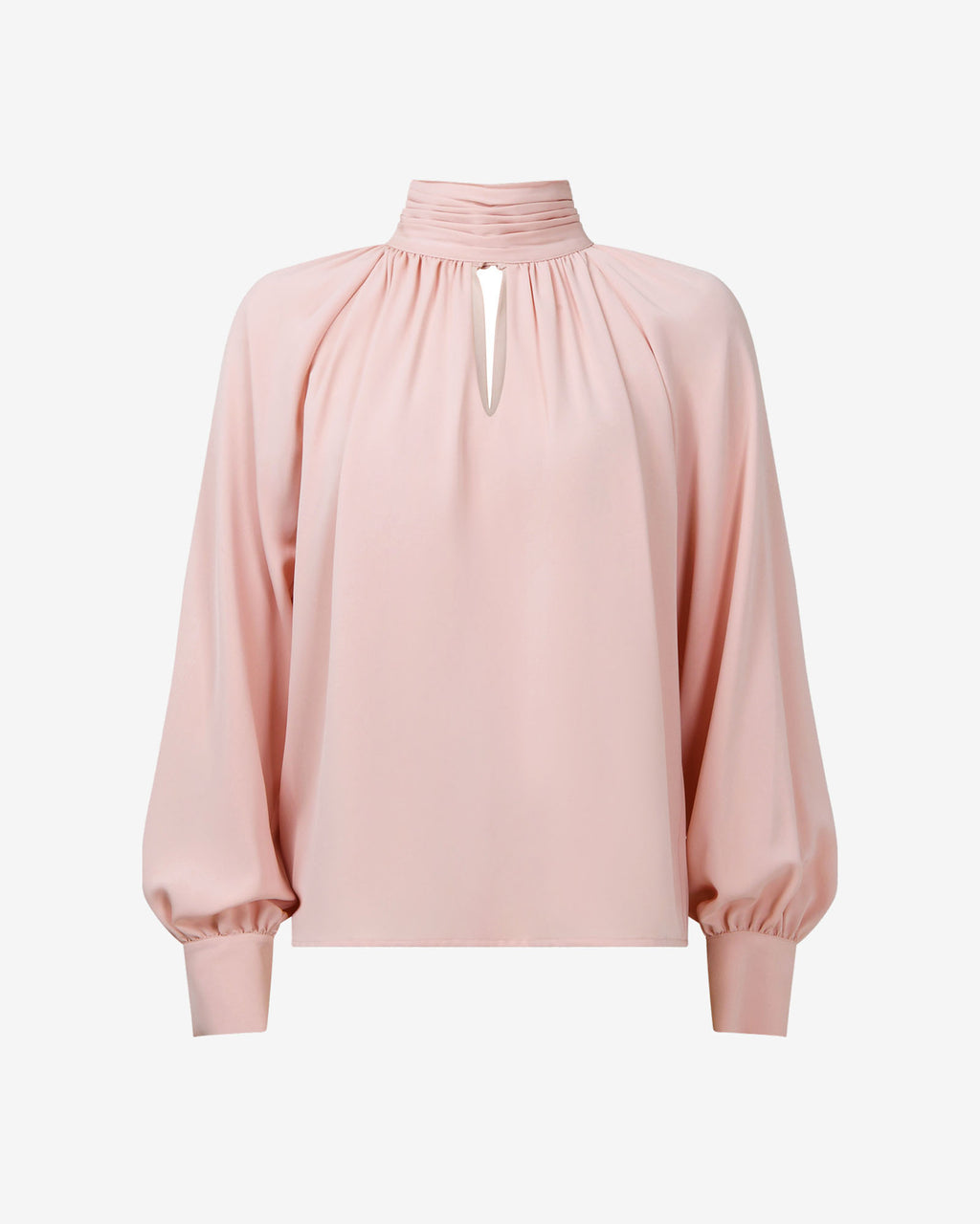 Edina Long Sleeve Blouse in blush pink — product-only view